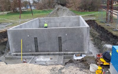 Mol Komárom szenny- és csapadékvíz rendszer kivitelezési munkái